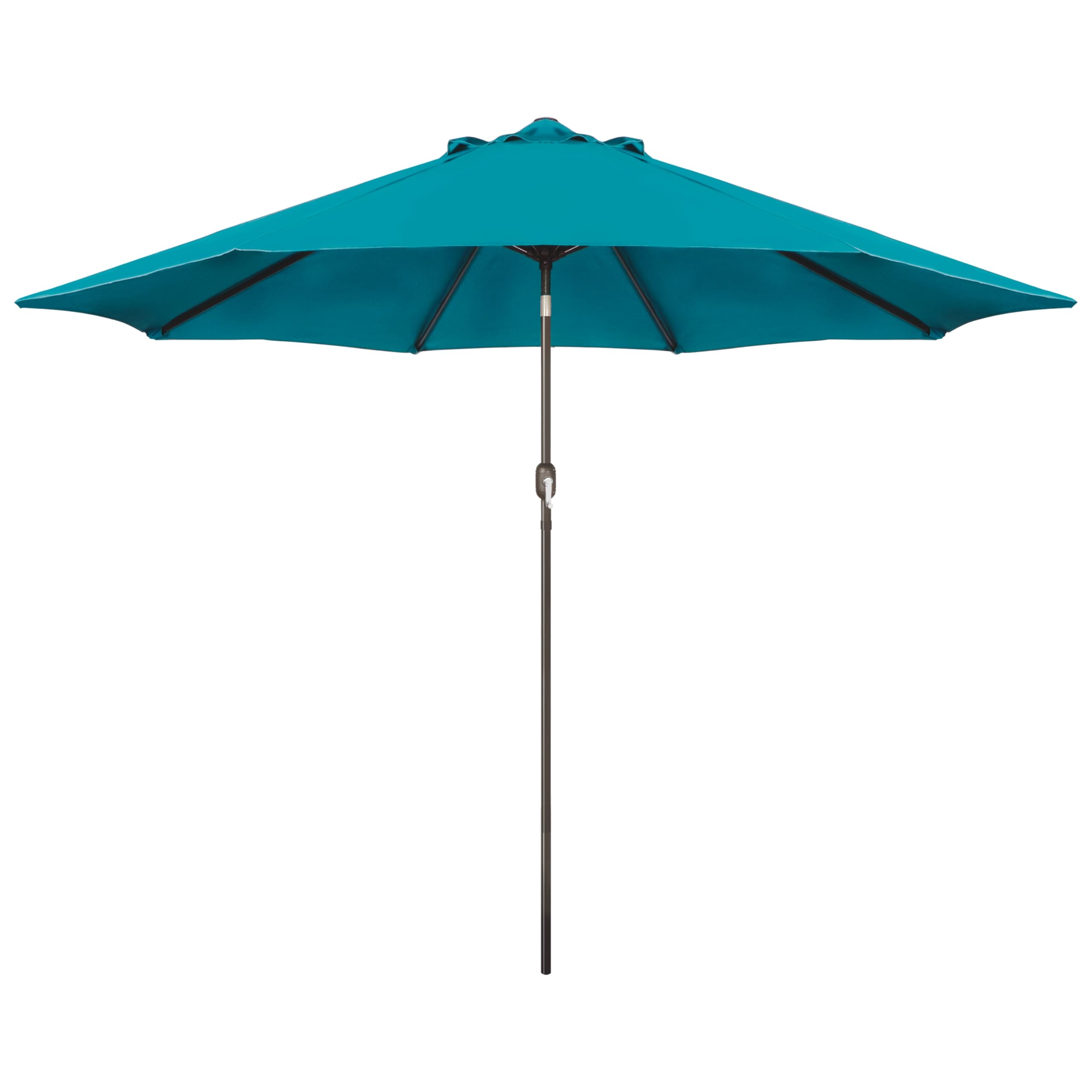 Blissun 9' Outdoor Patio Umbrella, Outdoor Table Umbrella, Yard Umbrella, Market Umbrella with 8 Sturdy Ribs, Push Button Tilt and Crank